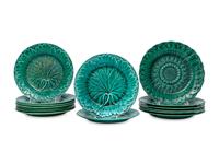 A Set of Fifteen Wedgwood Majolica Plates