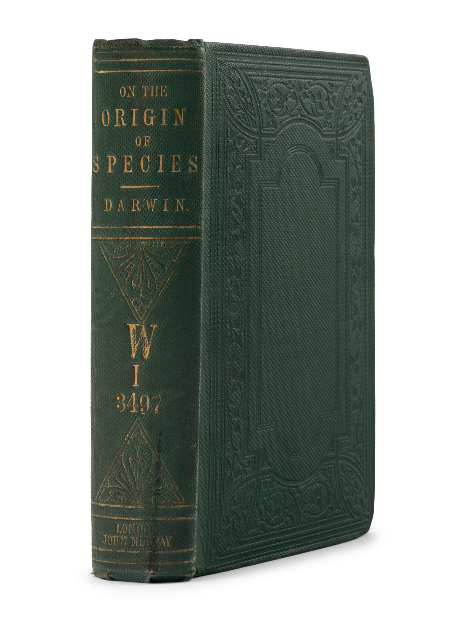 DARWIN, Charles (1809-1882). On the Origin of Species by Means of Natural Selection, or the Preservation of Favoured Races in the Struggle for Life . London: John Murray, 1860.