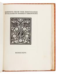BROWNING, Elizabeth Barrett (1806-1861). Sonnets from the Portuguese. Boston: Copeland and Day, 1896.