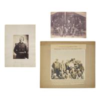 [Native-Americana] Group of 5 photographs of officers who served in the Indian Wars, including Nelson Miles