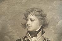 A Group of Six Framed Black and White Engravings of Famous British Figures