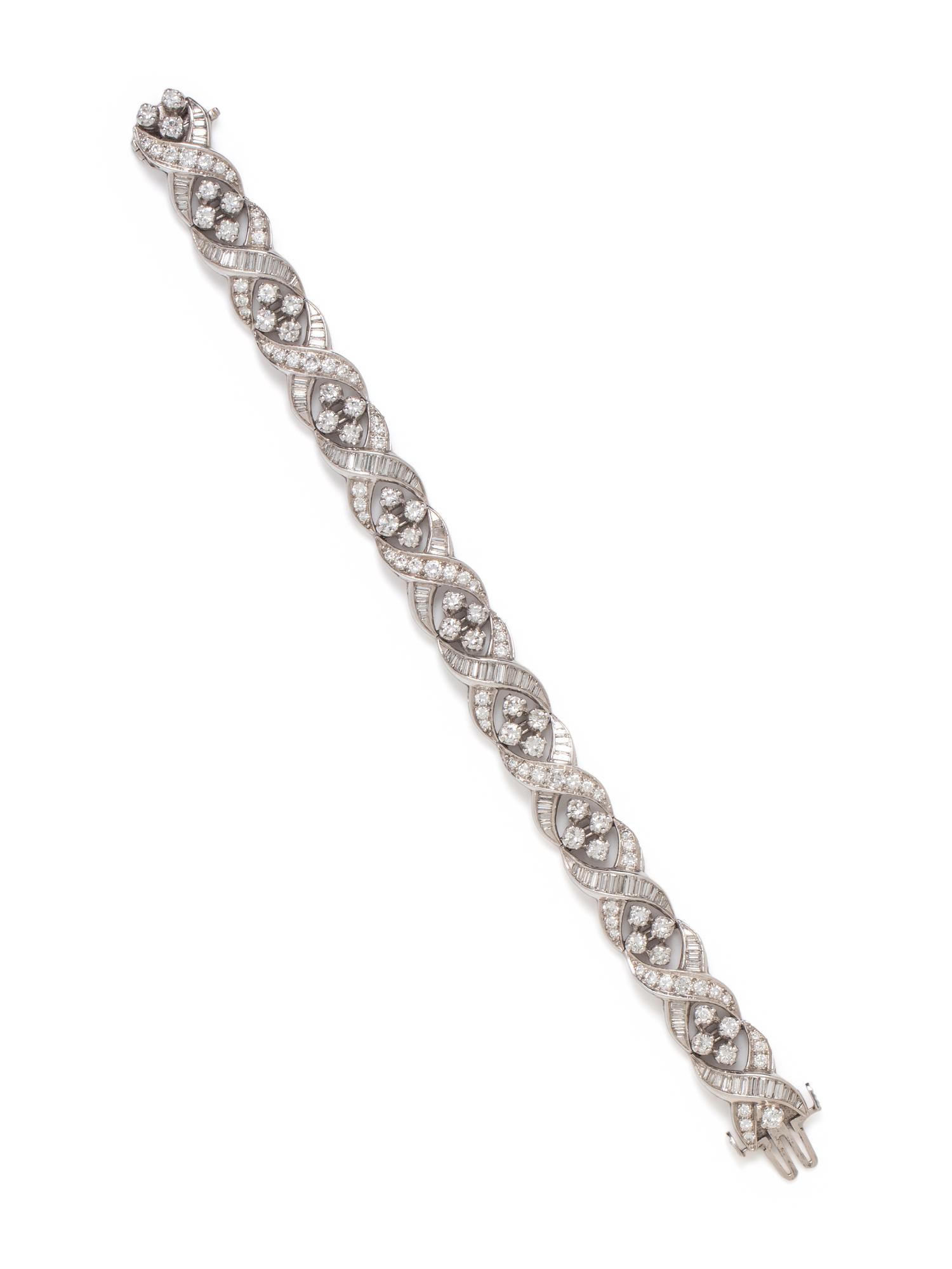 DIAMOND AND PLATINUM BRACELET