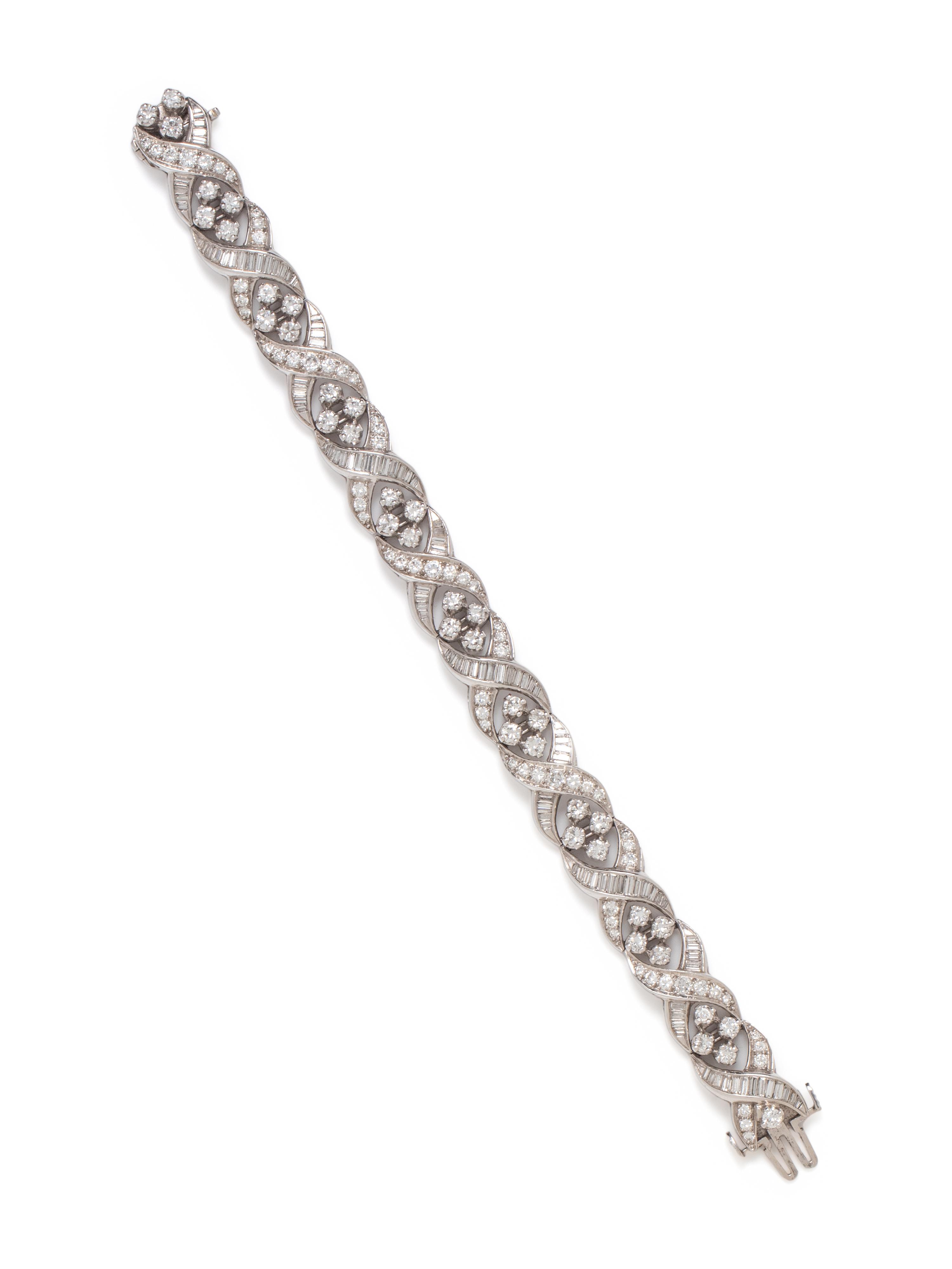DIAMOND AND PLATINUM BRACELET