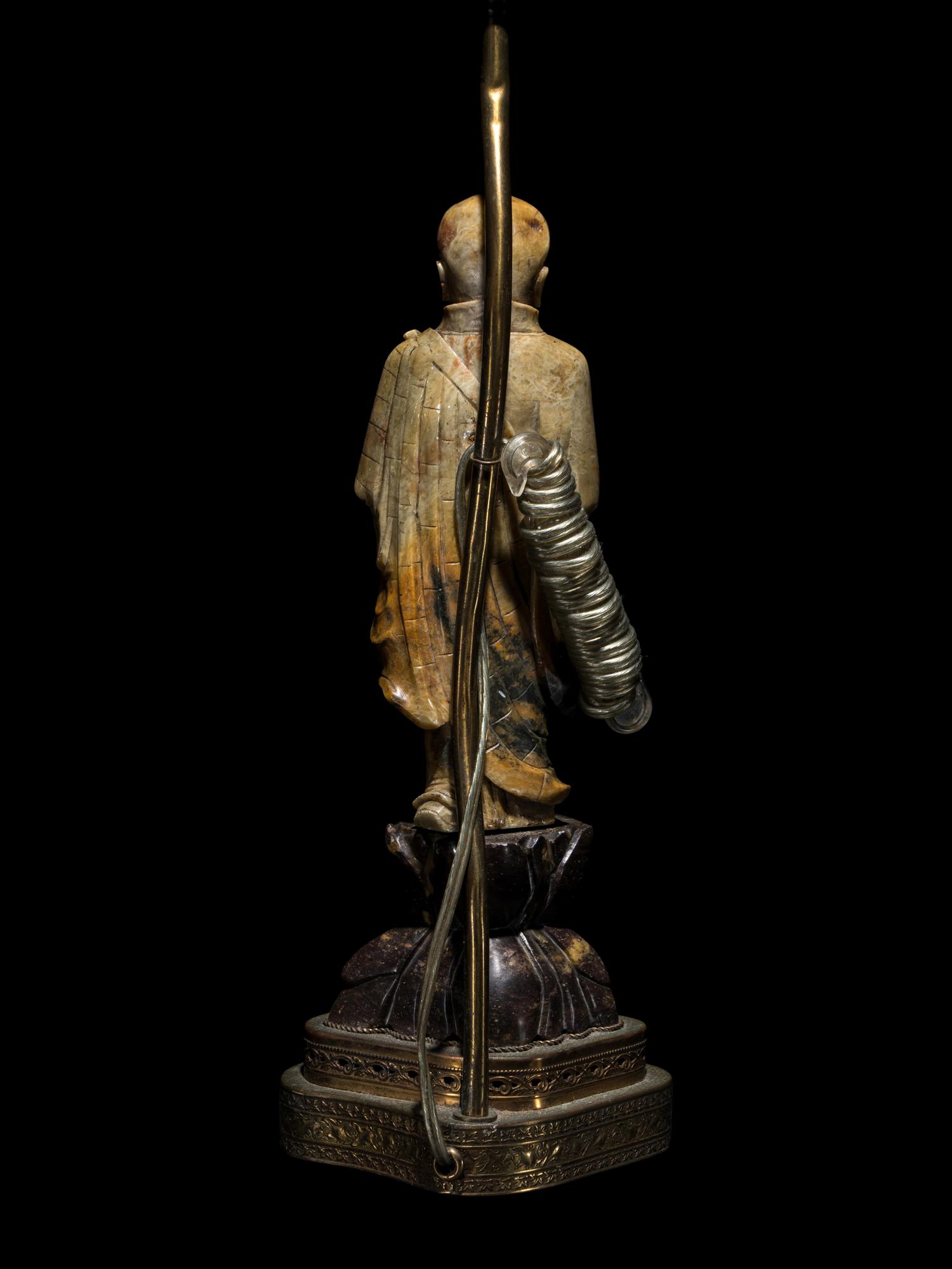 A Chinese Stone Lamp