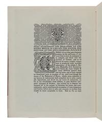 [CRANBROOK PRESS]. CAXTON, William (1422?-1491). The Dictes and Sayings of the Philosophers: A Facsimile. Detroit: Cranbrook Press, 1901.