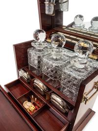 An Edwardian Inlaid Mahogany Tantalus