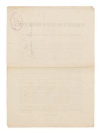 [RESPONSE TO THE EMANCIPATION PROCLAMATION]. [DAVIS, Jefferson (1808-1889)]. An Address to the People of the Free States by the President of the Southern Confederacy . Richmond: Richmond Enquirer Print, 5 January 1863.