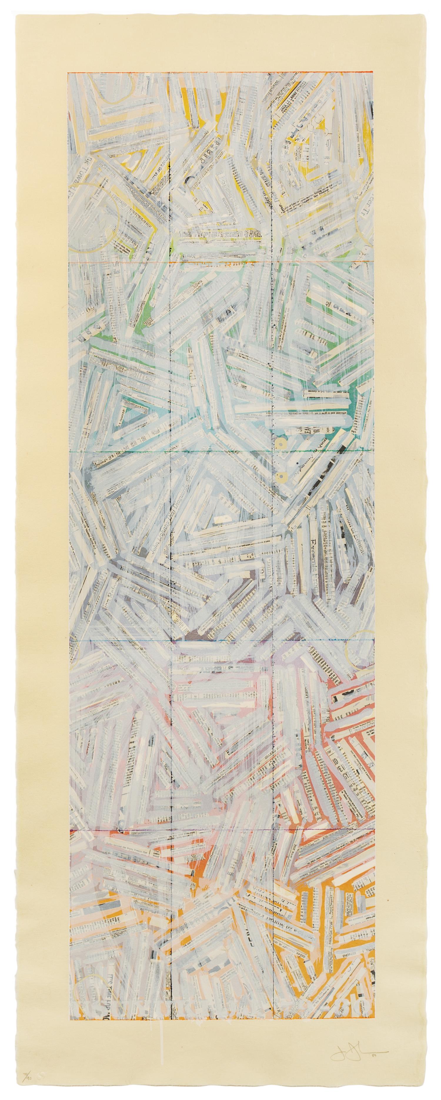 Jasper Johns, (American, b. 1930), Usuyuki, 1980
