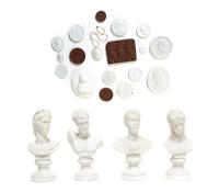 A Collection of Meissen Porcelain Medallions, Height of tallest Meissen medallion 5 inches.