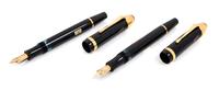 A Pair of Montblanc Meisterstuck Voltaire Limited Edition Fountain Pens