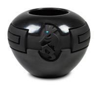 Carved Red and Black Pottery Jars