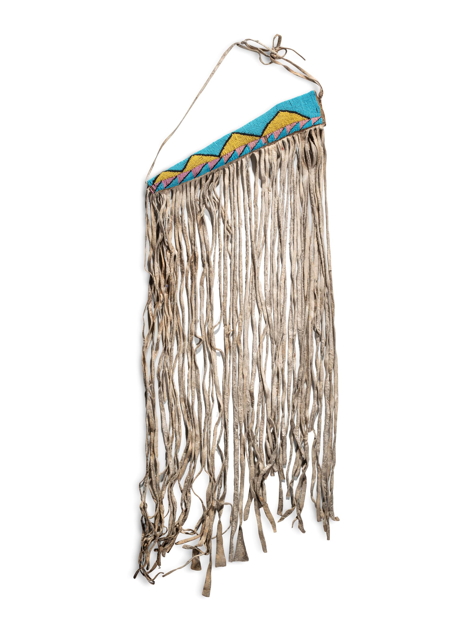 Nez Perce Beaded Buffalo Hide Lance Cover