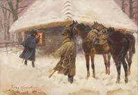Soldiers in Winter , 1938