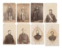 [INDIAN WARS]. A collection of CDVs of 6th Iowa Cavalrymen who were involved in General Alfred Sully's Expedition against the Sioux, ca 1863-1865.