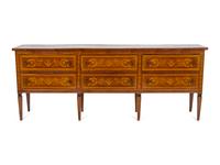 A Milanese Neoclassical Style Marquetry Chest of Drawers
