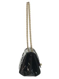 Chanel 2.55 Reissue Flap Bag in Black Patent Leather