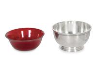A Tiffany & Co. Silver Revere Bowl and an International Silver Co. Revere Bowl