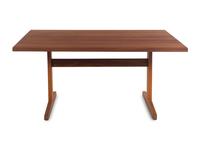 A Modern Teak Table and Four Chairs
