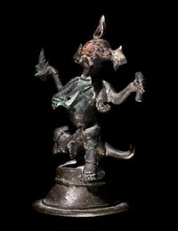 An Indian Bronze Figure of Ganesha