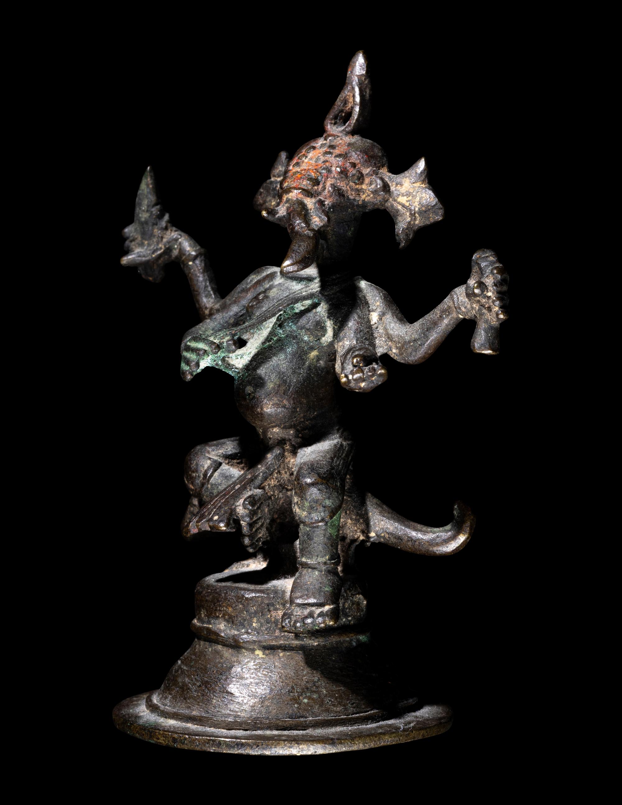 An Indian Bronze Figure of Ganesha