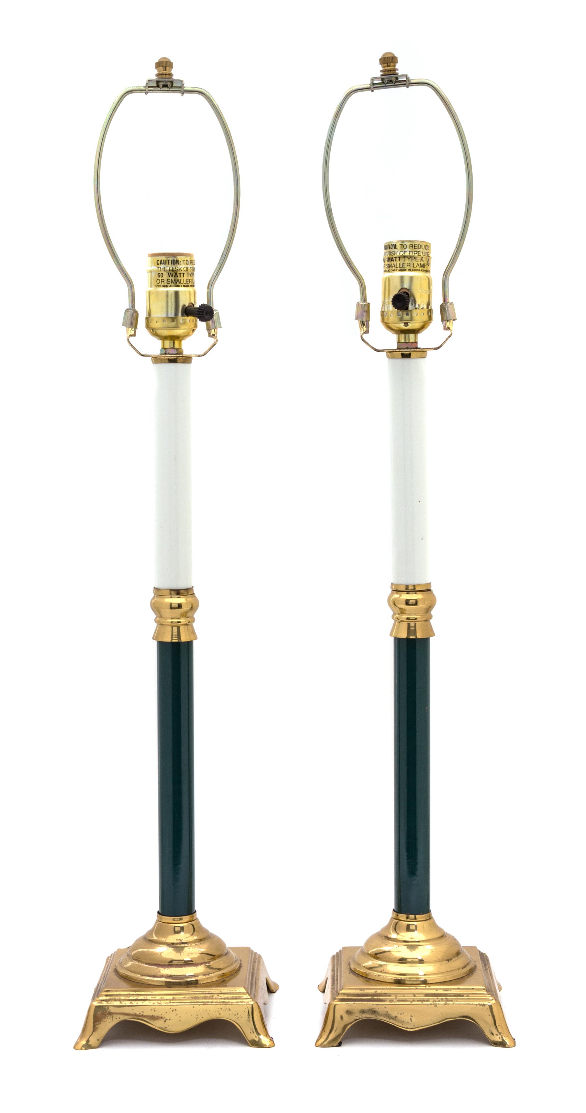 A Pair of Neoclassical Style Table Lamps Height 25 1/2 inches. — 20TH CENTURY