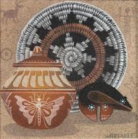 Harvey Begay 7 1/2 x 7 1/2 inches — (Dine, 1938-2010)