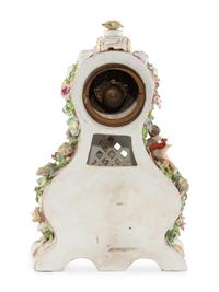 A Höchst Porcelain Mantel Clock