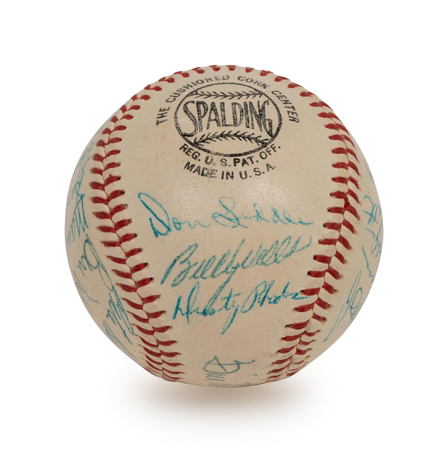 A 1956 New York Giants Team Signed Autograph Baseball Including Willie Mays (BAS Beckett Authentication Services Certified),