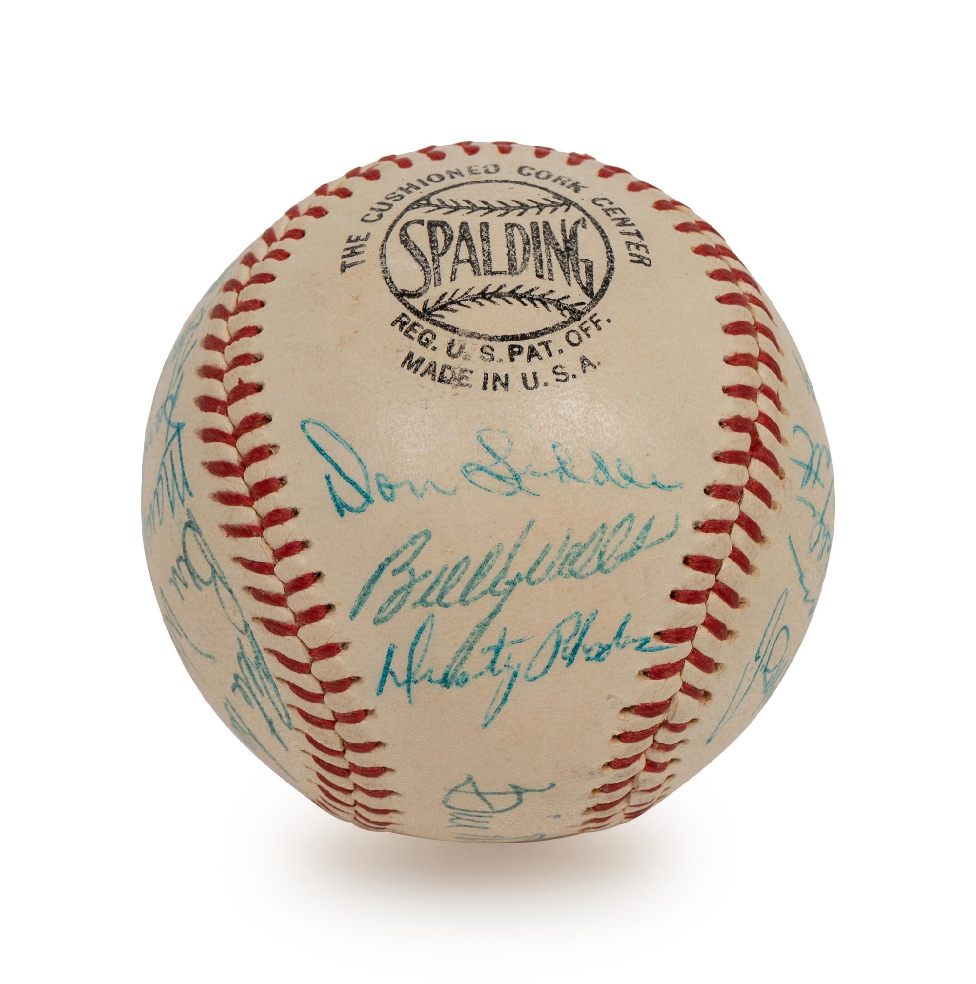 A 1956 New York Giants Team Signed Autograph Baseball Including Willie Mays (BAS Beckett Authentication Services Certified),
