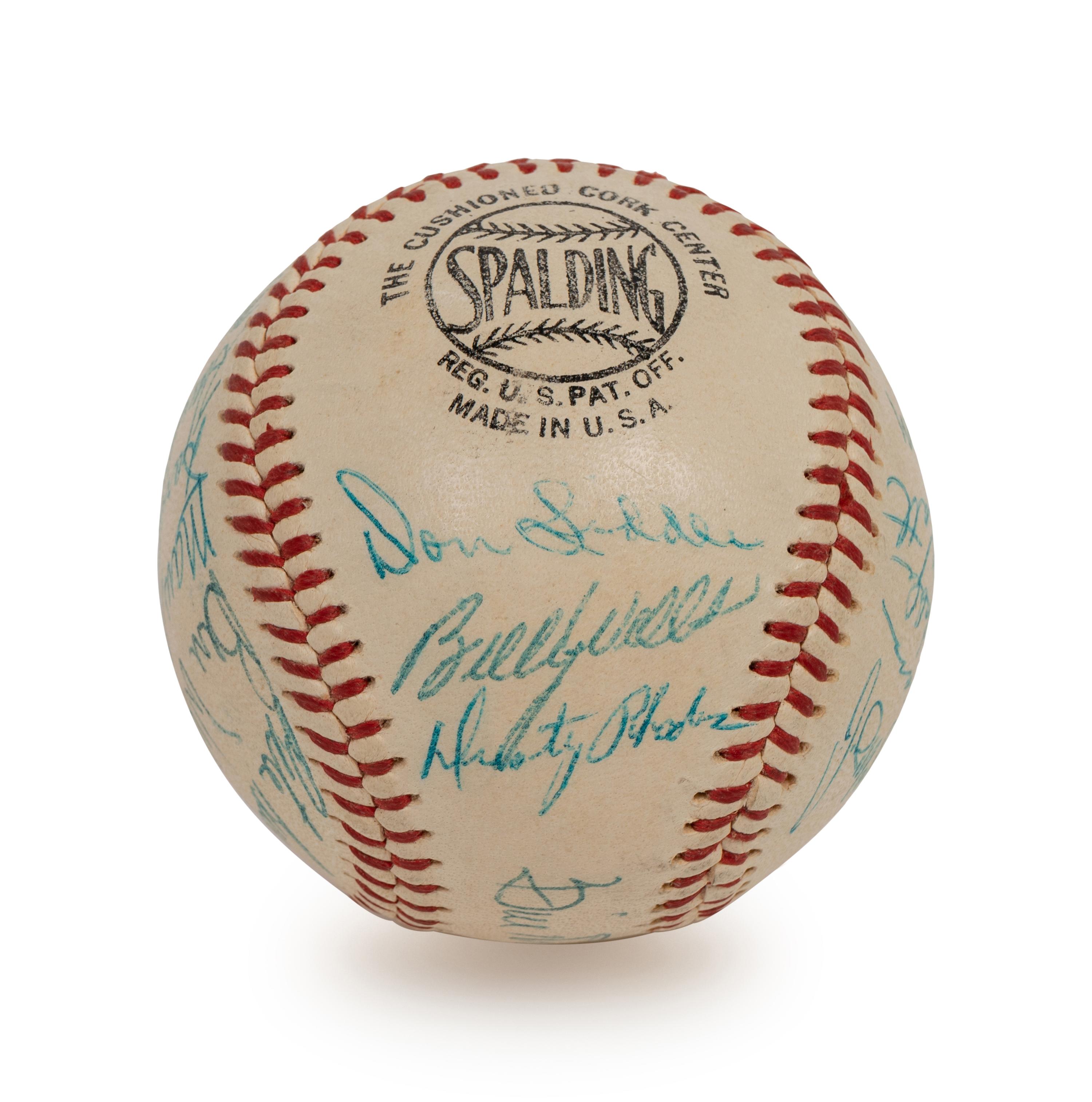 A 1956 New York Giants Team Signed Autograph Baseball Including Willie Mays (BAS Beckett Authentication Services Certified),