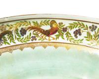 A Wedgwood Fairyland Lustre "Amherst Pheasant" and Pheasant's Eye" Pattern Fruit Bowl