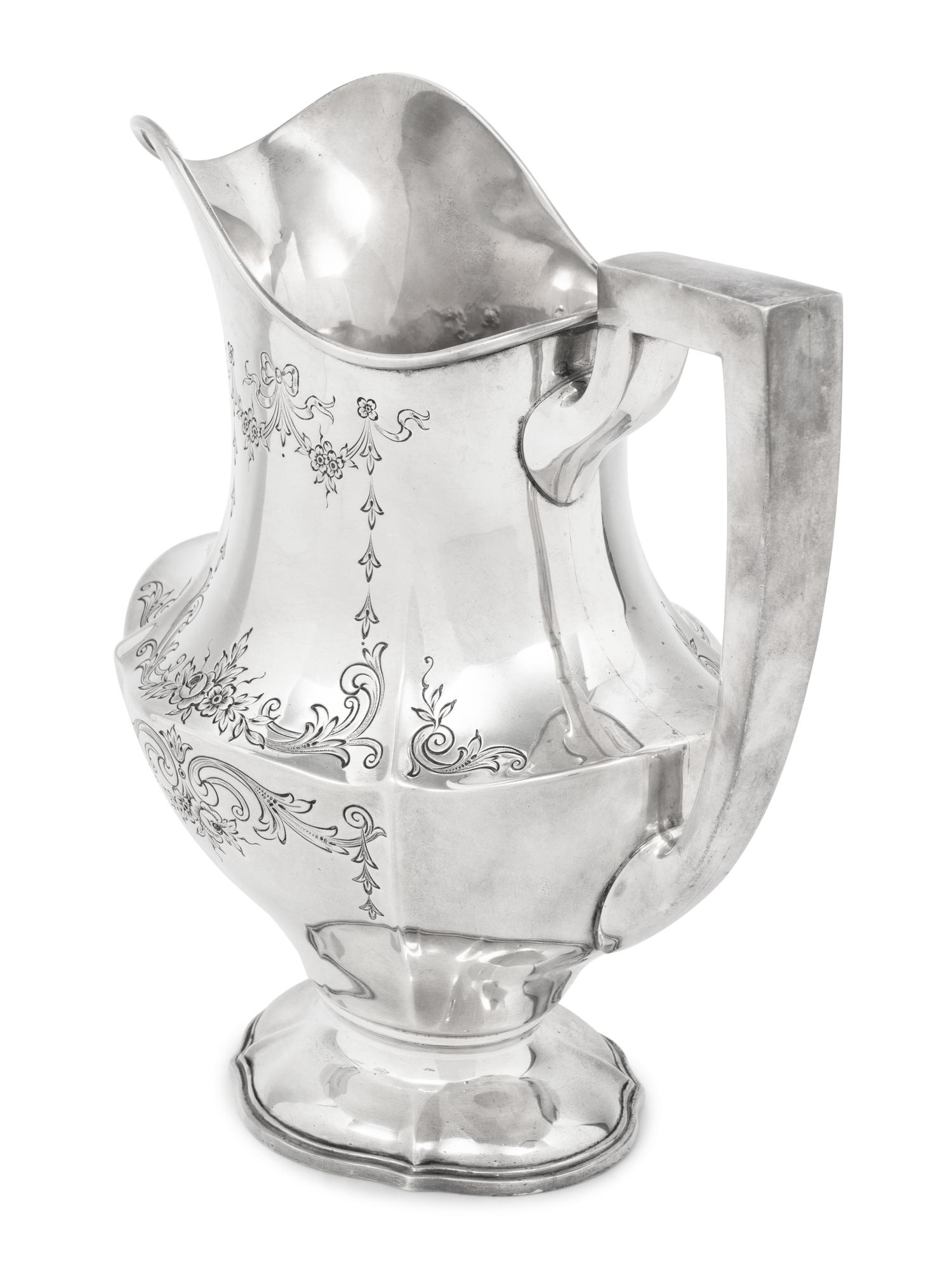 An American Silver Water Pitcher