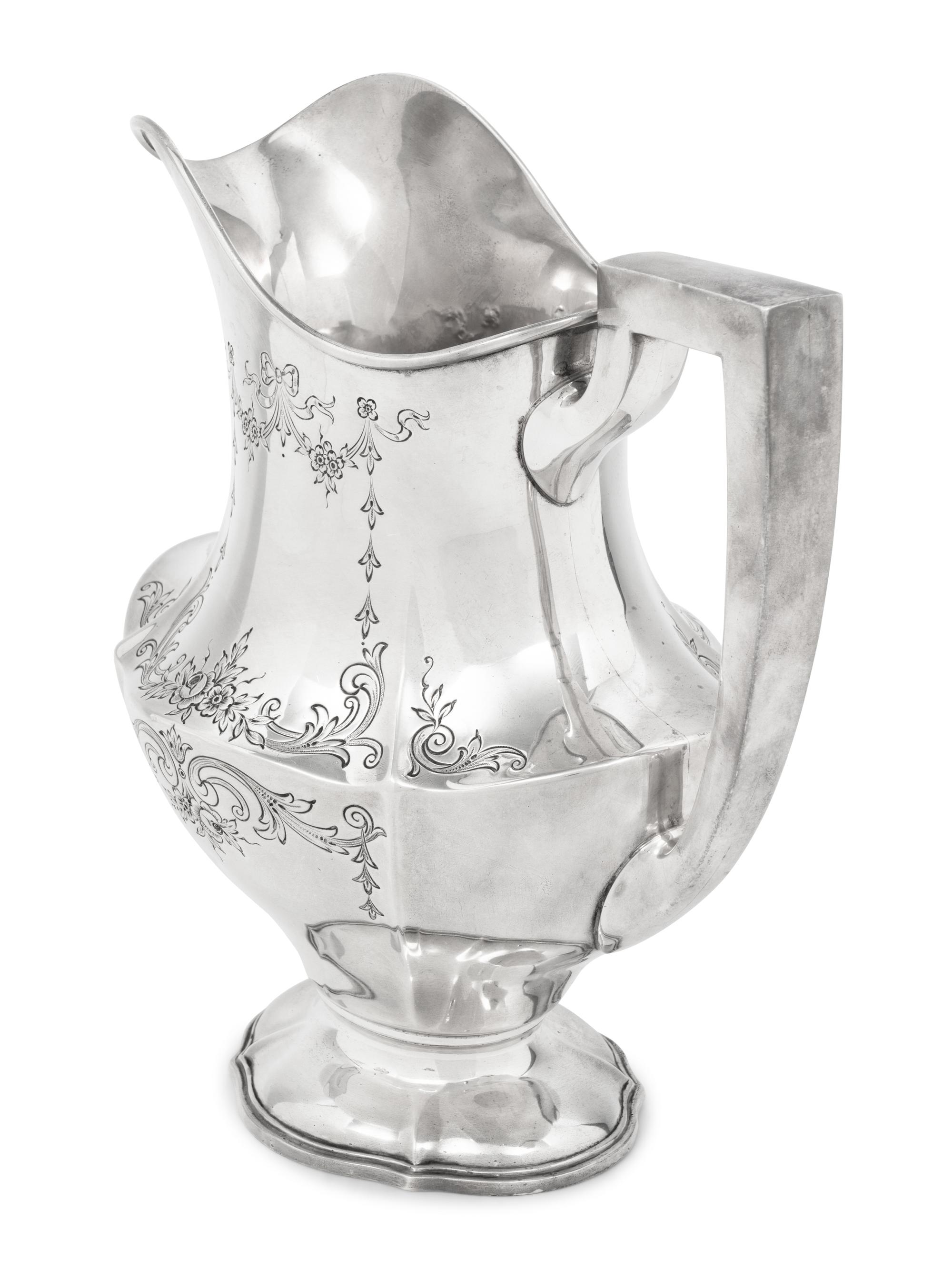 An American Silver Water Pitcher