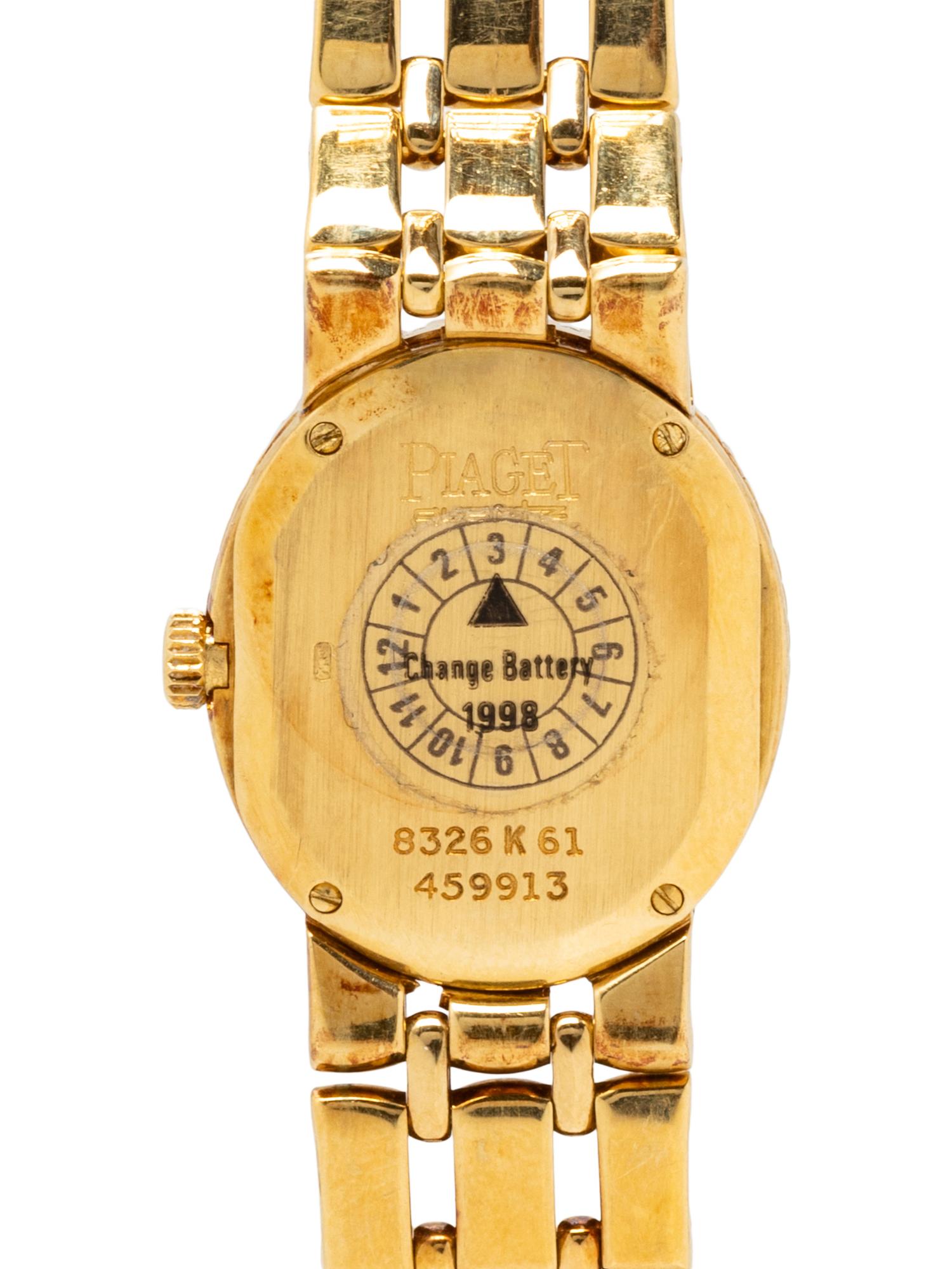 PIAGET, YELLOW GOLD AND DIAMOND WATCH