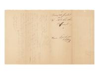 LINCOLN, Abraham (1809-1865). A group of 3 autograph documents in Lincoln's hand relating to the legal case Mary Ann Jacobus vs. Kitchell & Kitchell. Tazewell County, Illinois, 1851.
