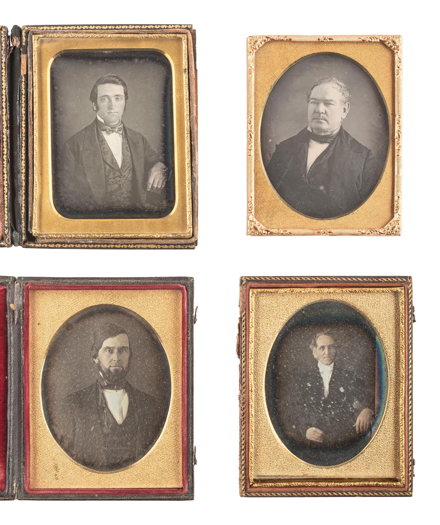 [EARLY PHOTOGRAPHY]. 30 quarter plate daguerreotypes of men incl. examples by ROOT, MCLEES, EASTERLY