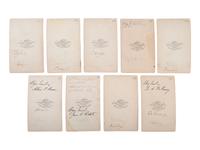 [CIVIL WAR - ARMY OF POTOMAC]. BRADY, Mathew (1822-1896), photographer. A group of 37 CDVs of Union generals, incl. MEADE, FRANKLIN, STONEMAN, BURNSIDE, TYLER, KEYES, GRIFFIN, MARTINDALE, and HATCH, MOH.
