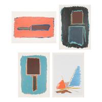 Dan Christensen (American, 1942-2007) — Illinois, Hyde Park I, Hyde Park II, and Hyde Park III (four works), 1979-1980