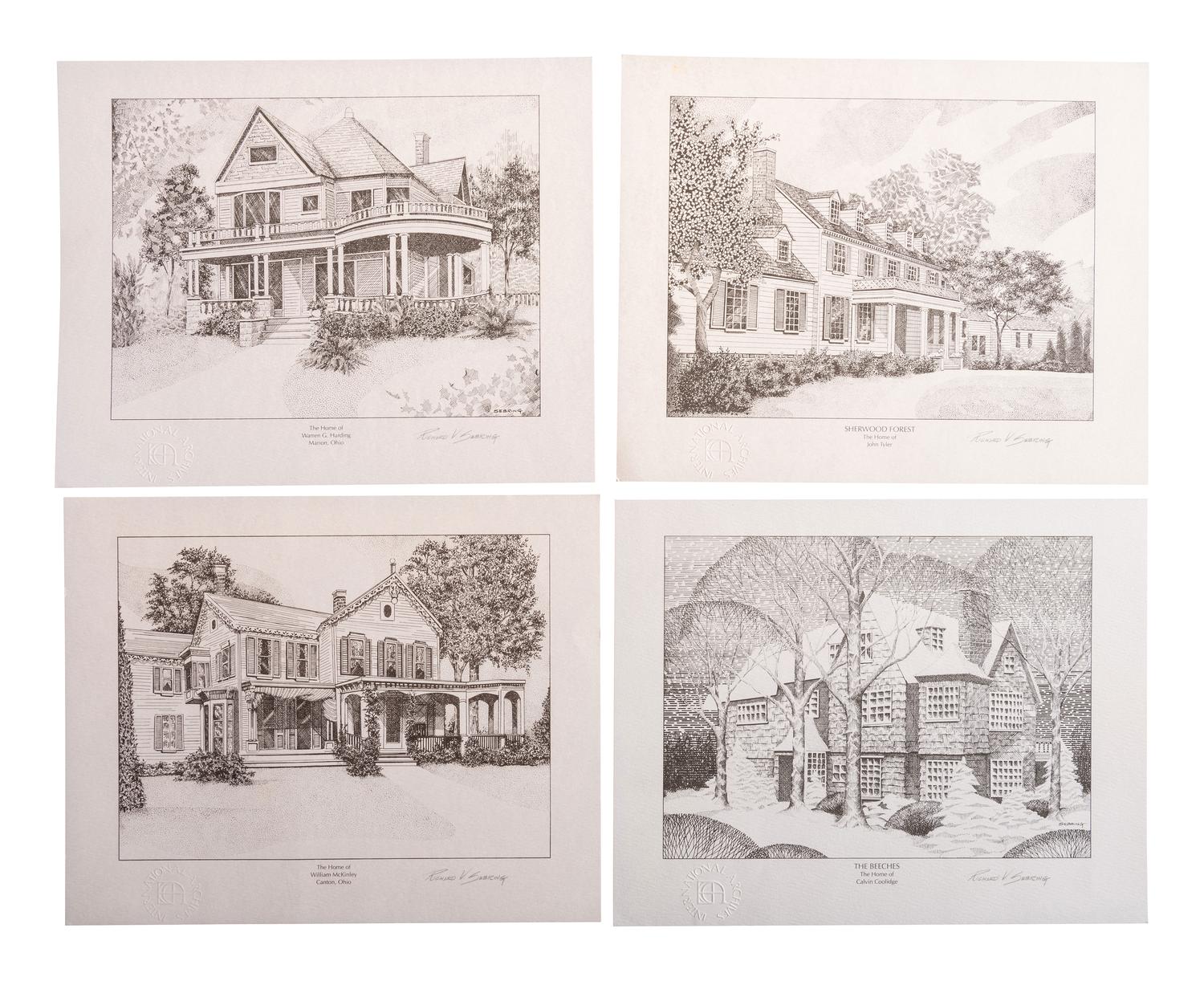 [POLITICS] Including prints of Presidents' homes, campaign buttons and bumpers stickers for Reagan, quotes from Thomas Jefferson, and more.