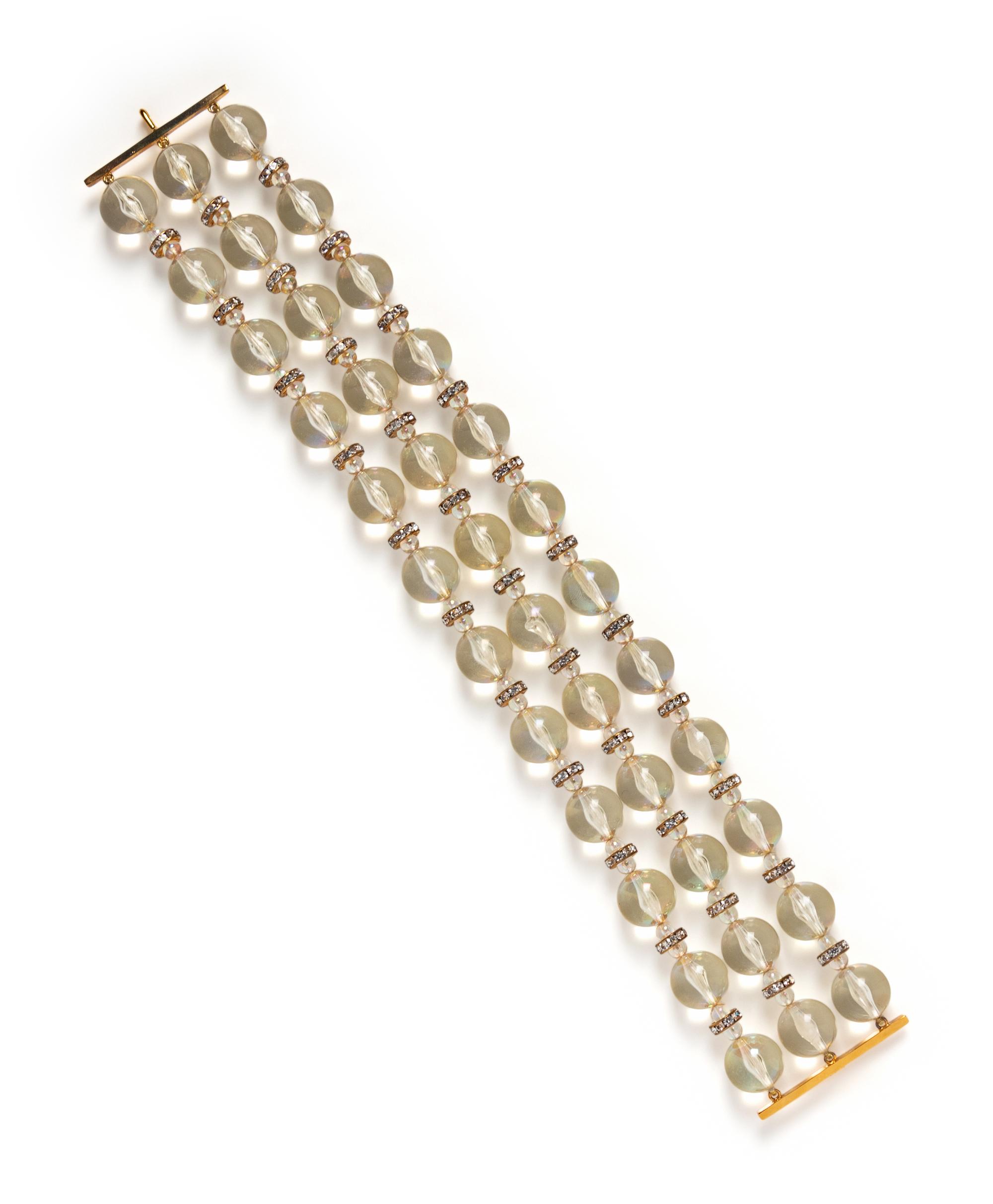 Chanel Lucite Bead Choker c. 1980s