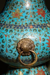 A Cloisonné Enamel Hu Vase