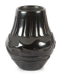 Blackware Pottery Jar