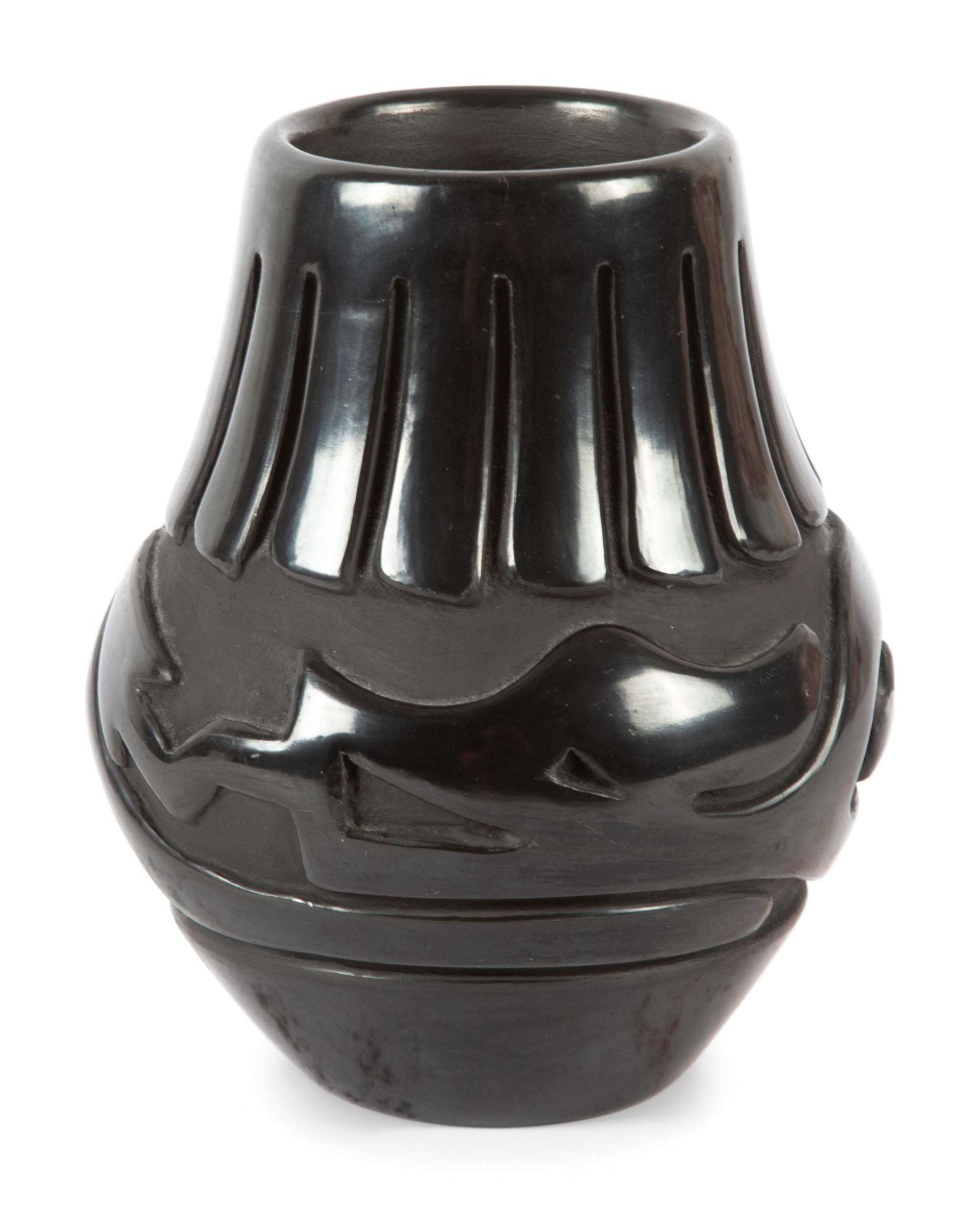 Blackware Pottery Jar