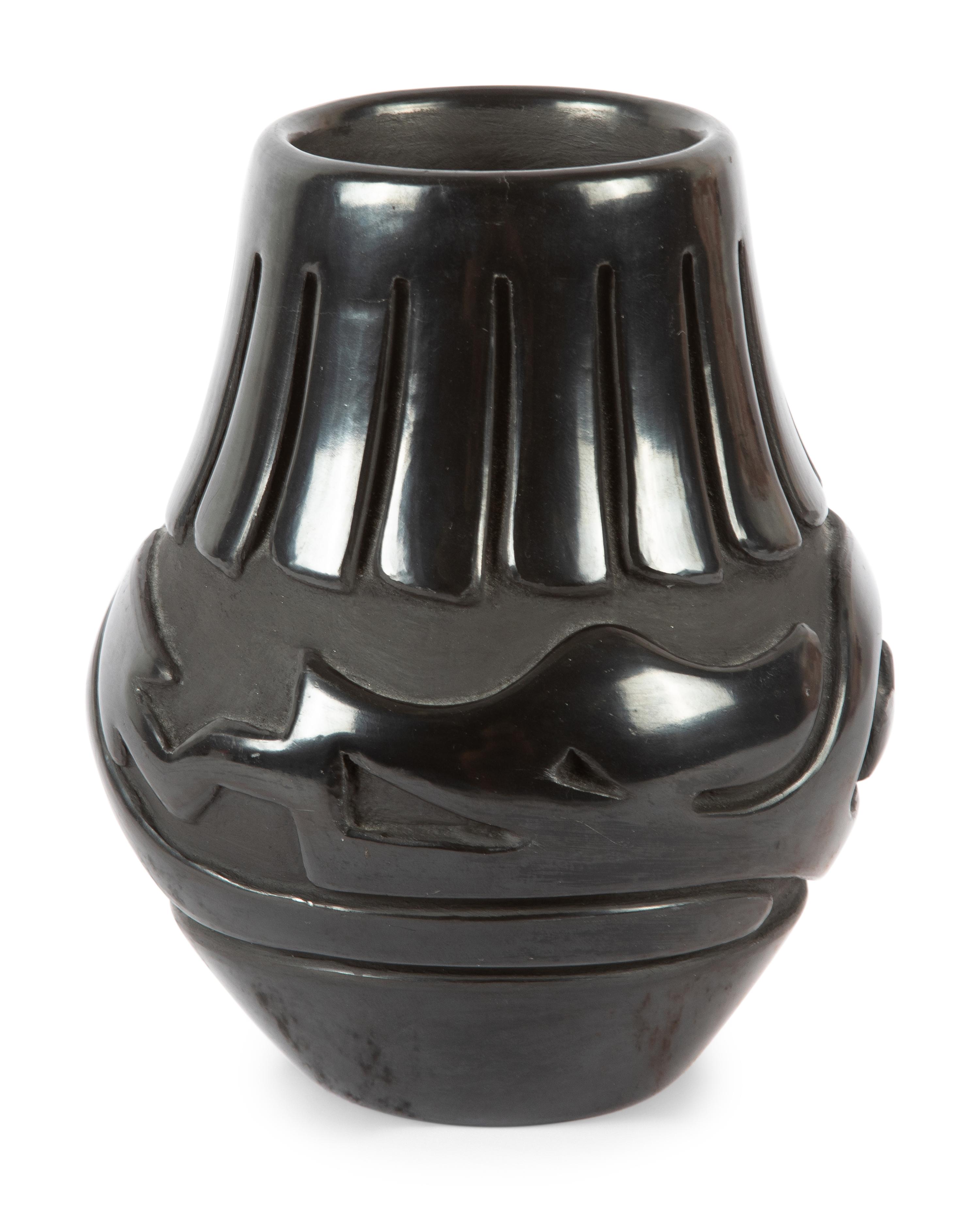 Blackware Pottery Jar