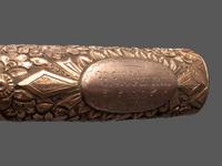 A Victorian Gold Handled Walking Stick