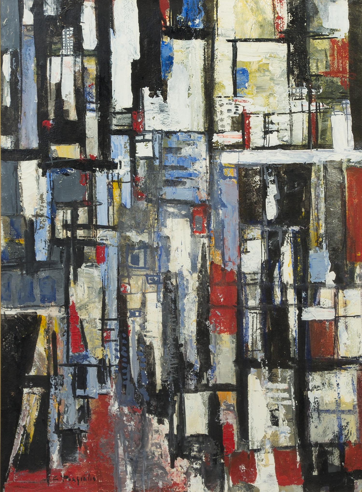 Constantine Pougialis, (American, 1894-1985), Balconies of Toledo