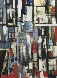 Constantine Pougialis, (American, 1894-1985), Balconies of Toledo
