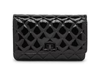 CHANEL, 2.55 PATENT WALLET-ON-CHAIN
