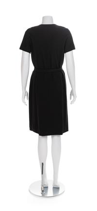 Norman Norell Black Knit Dress, 1960s No size label