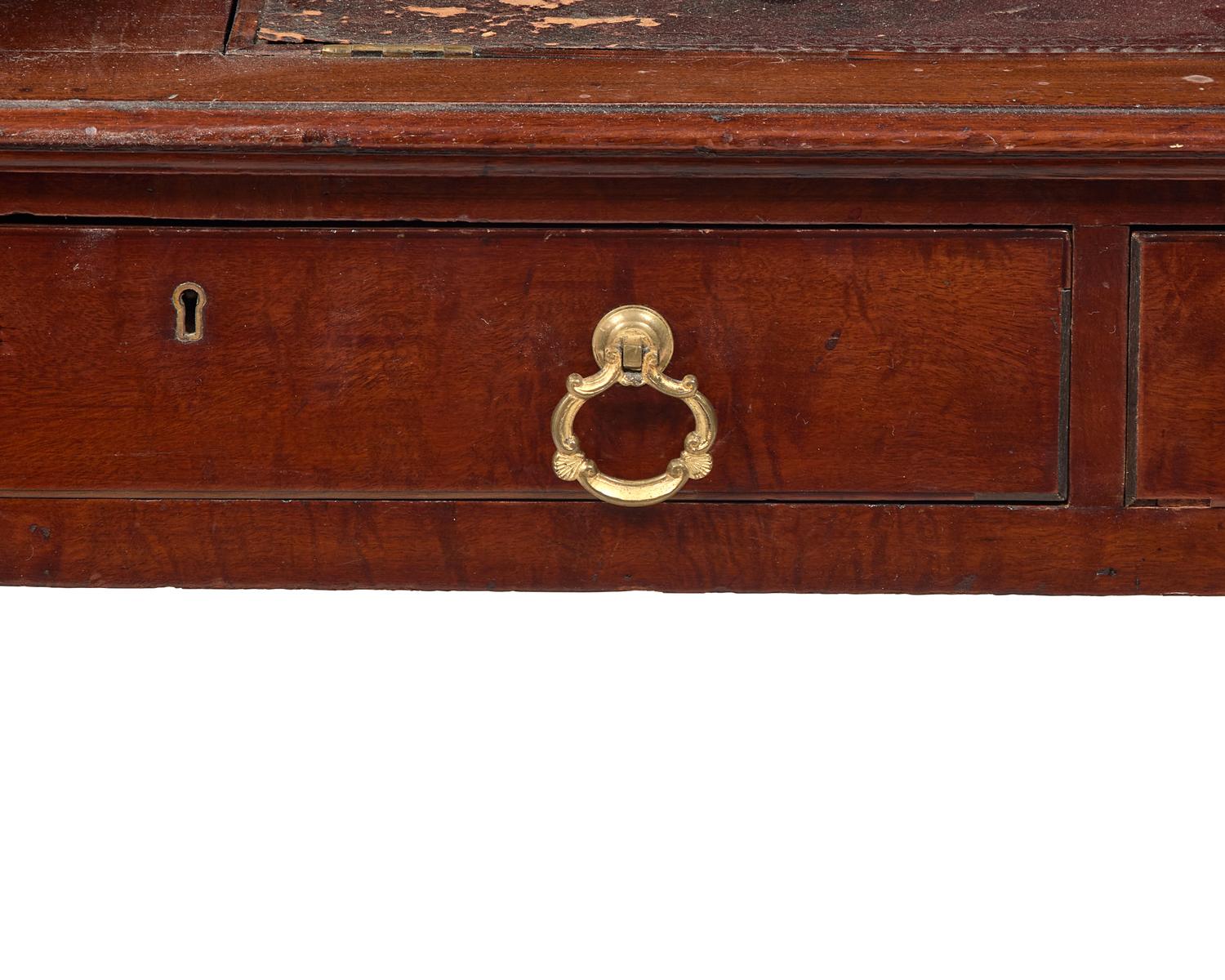 A George III Inlaid Mahogany Carlton House Desk